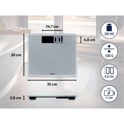 Soehnle Style Sense Comfort 600 waga łazienkowa srebrna 63864