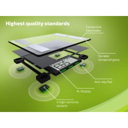 Soehnle Shape Sense Connect 50 waga łazienkowa analityczna czarna/srebrna 63879