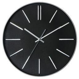Splendid Asti zegar ścienny czarny-srebrny AZ-ASTI
