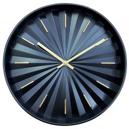 Splendid Luna zegar ścienny czarny-złoty AZ-LUNA