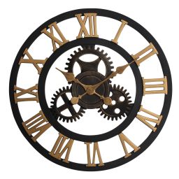 Splendid Nero 2 zegar ścienny czarny-złoty AZ-NERO-2-ZŁ