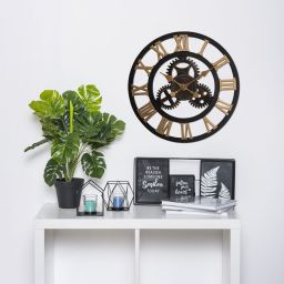 Splendid Nero 2 zegar ścienny czarny-złoty AZ-NERO-2-ZŁ