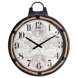 Splendid Vasco zegar ścienny czarny AZ-VASCO