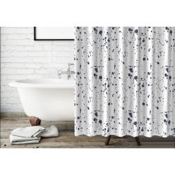 Splendid Enamel zasłona prysznicowa 180x180 cm biały-niebieski LA-ENAMEL-ZASŁ-BIA