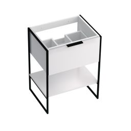 Strama Kobe szafka 59,5x46 cm podumywalkowa stojąca biały połysk 13.100.00