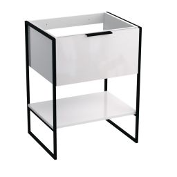 Strama Kobe szafka 59,5x46 cm podumywalkowa stojąca biały połysk 13.100.00