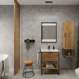 Strama Kobe szafka 59,5x46 cm podumywalkowa stojąca dąb craft złoty 13.100.25