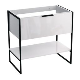 Strama Kobe szafka 79,5x46 cm podumywalkowa stojąca biały połysk 13.101.00