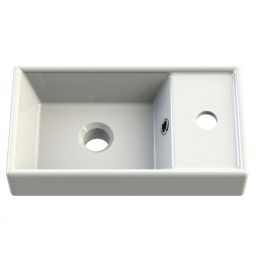 Strama Gizo umywalka 40x22 cm prostokątna meblowa-nablatowa biała 99.03.040