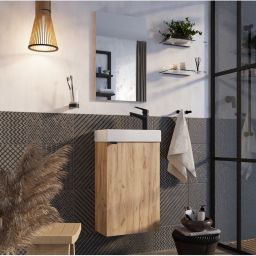 Strama Gizo umywalka 40x22 cm prostokątna meblowa-nablatowa biała 99.03.040