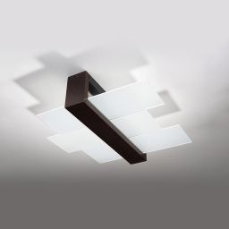 Sollux Lighting Feniks lampa podsufitowa 2x60W wenge SL.0074
