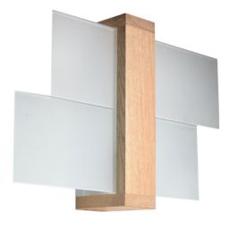 Sollux Lighting Feniks kinkiet 1x60W naturalne drewno SL.0077