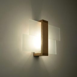 Sollux Lighting Feniks kinkiet 1x60W naturalne drewno SL.0077