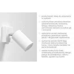 Sollux Lighting Ring lampa podsufitowa 3x40W biała SL.0089