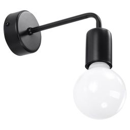 Sollux Lighting Duomo kinkiet 1x60W czarny SL.0306