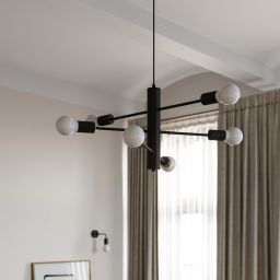 Sollux Lighting Duomo kinkiet 1x60W czarny SL.0306