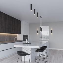 Sollux Lighting Lagos lampa wisząca 2x40W czarna SL.0328