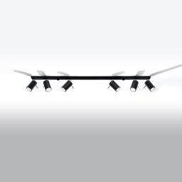 Sollux Lighting Ring lampa podsufitowa 6x8W czarna SL.0334