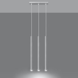 Sollux Lighting Pastelo lampa wisząca 3x40W biała SL.0466