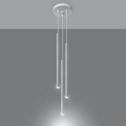 Sollux Lighting Pastelo lampa wisząca 3x40W biała SL.0467