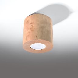 Sollux Lighting Orbis lampa podsufitowa1x6W drewno SL.0492