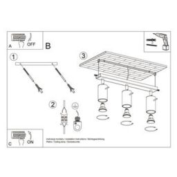 Sollux Lighting Ring lampa podsufitowa 3x6W chrom SL.0729