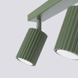 Sollux Lighting Karbon lampa podsufitowa 3x10 W zielona SL.1619