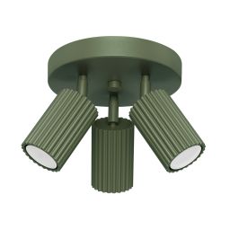 Sollux Lighting Karbon lampa podsufitowa 3x10 W zielona SL.1620