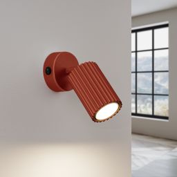 Sollux Lighting Karbon kinkiet 1x10 W ochra czerwona SL.1636
