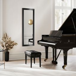 Styler Wave lustro 50x142 cm prostokątne czarny LU-12428