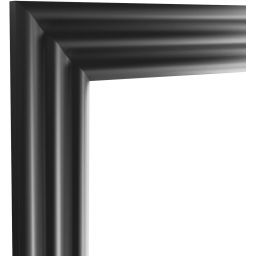 Styler Wave lustro 50x142 cm prostokątne czarny LU-12428