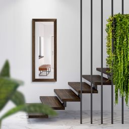 Styler Wave lustro 50x142 cm prostokątne drewno LU-12430