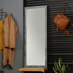 Styler Lahti lustro prostokątne 127x47 cm rama szary beton mat LU-01170