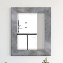 Styler Jyvaskyla lustro 86x60 cm prostokątne rama szary beton mat LU-01216