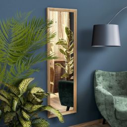 Styler Paris lustro prostokątne 47x147 cm rama dąb mat LU-12295