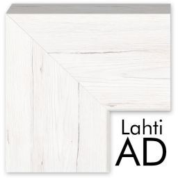 Styler Lahti lustro prostokątne 127x47 cm rama białe drewno mat LU-01171