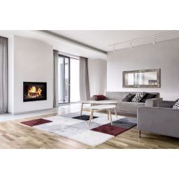 Styler Jyvaskyla lustro 148x56 cm prostokątne rama drewniane brązowe klepki mat LU-12454