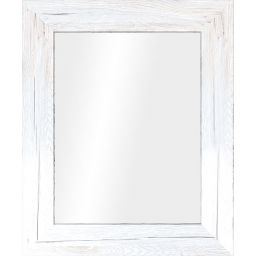 Styler Jyvaskyla lustro 86x60 cm prostokątne rama białe drewno mat LU-01215