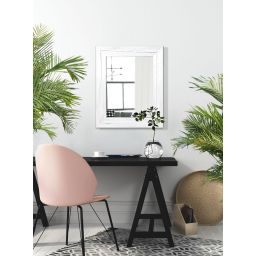 Styler Jyvaskyla lustro 86x60 cm prostokątne rama białe drewno mat LU-01215