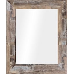 Styler Jyvaskyla lustro 86x60 cm prostokątne rama drewniane klepki mat LU-01217