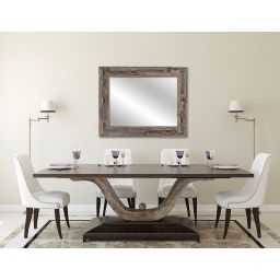 Styler Jyvaskyla lustro 86x60 cm prostokątne rama drewniane klepki mat LU-01217