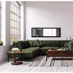 Styler Lahti lustro prostokątne 127x47 cm rama czarny mat LU-12277