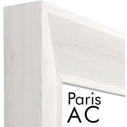 Styler Paris lustro prostokątne 42x137 cm rama bielone drewno mat LU-12292