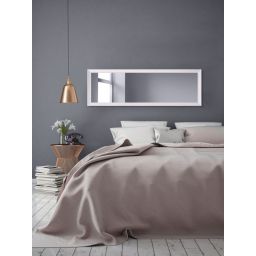 Styler Paris lustro prostokątne 47x147 cm rama bielone drewno mat LU-12296
