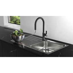 Teka Oval bateria kuchenna stojąca czarna 116020015