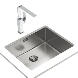Teka Be Linea zlewozmywak stalowy z syfonem 54x44 cm 115000065