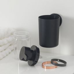 Tiger Urban dozownik do mydła 180 ml ścienny czarny mat 13160.3.07.46