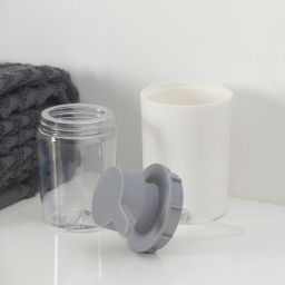 Tiger Urban dozownik do mydła 180 ml stojący biały mat/szary 13161.3.01.46