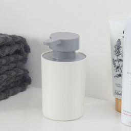 Tiger Urban dozownik do mydła 180 ml stojący biały mat/szary 13161.3.01.46
