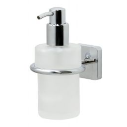 Tiger Onu dozownik do mydła 180 ml ścienny chrom/szkło białe 1318530346